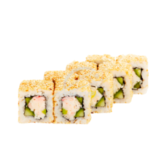 Каліфорнійський з креветками в кунжуті