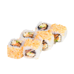 Каліфорнійський з вугром в кунжуті